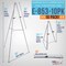 66" High Gallery Silver Metal Display Easel (10 Pack) - Large Adjustable Height Portable Easel Stand, Sign Display, Holds 25 lbs - Floor & Tabletop Easels, Painting Stand